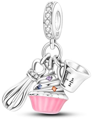 YIXUAN Kompatibel mit Pandora Armbändern 925er Silber passt für Halsketten Anhänger Perlen und Charm-Schmuck als Geschenk für und Freunde