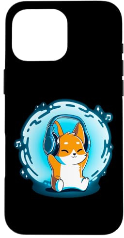 Casque Audio DJ Fox pour Hommes, garçons, Femmes, Filles Coque pour iPhone 16 Pro Max