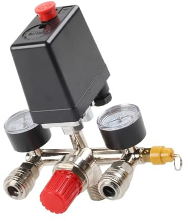 Montaje de uso industrial adecuado para compresor de aire eléctrico trifásico de 380 V, manómetros reguladores de presión, piezas de compresor ABS
