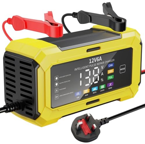 12V 6A Car Battery Charger Automatic Smart Trickle Maintainer Pulse Repair