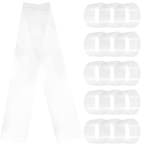 LOLIPPYY 100 Sheets Self-Adhesive Cake Collars 4-inch Thickened Mousse Cake Wrappers for Baking Supplies 6.5cm×33.5cm