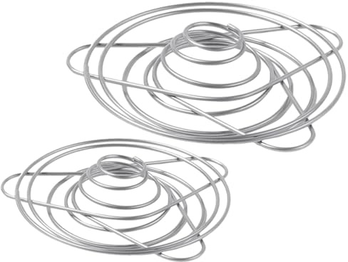 DIYEAH Filtros de Café Plegables Reutilizables de Acero Inoxidable Juego de 2 Goteros para Café de Goteo Portafiltros Grandes y Medianos Aptos para Camping Mochileros y Uso Portátil