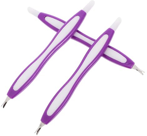 Healifty Tenedores para Cutículas Removedor de Células Muertas Juego de 3 de Acero Inoxidable Herramienta Pedicura Profesional, Agarre Fácil
