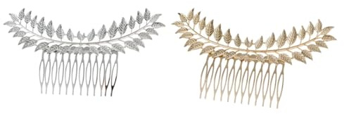 Artibetter 2 Piezas de Pinzas Cabello Diseño de Hojas, Accesorio Delicado de Aleación para Decoración en Fiestas y Uso Diario