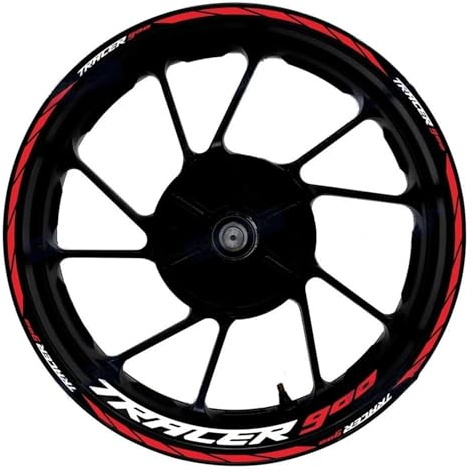 Kit Adesivi Cerchi Adesivi Per Cerchi Moto Per YAMAHA TRACER900 TRACER 900 17 Pollici, Riflettenti, Strisce, Per Mozzi Set di Strisce cerchione Moto(Colore 10)