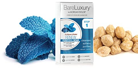 Morgan Taylor BareLuxury 4-Step Pedi & Mani Nail Care Spa Packs – Renew Seaberry & Kukui