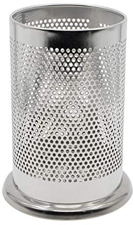 Kitchen Utensil Holder,Uotyle Stainless Steel Round Utensil Caddy Holder Flatware Container Spatula Sets Gadgets, Flatware Caddy Cutlery Spoon Fork Kitchen