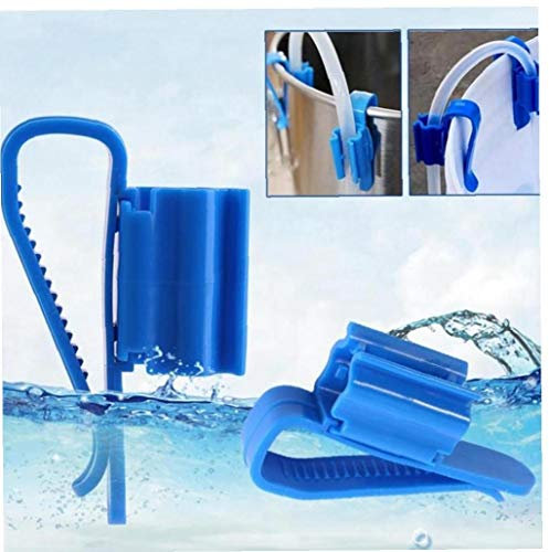 2Pcs Aquarium Blue Water Pipe Hose Mount Bracket Filtration Holder Water Tube Fixed Clip Fish Tank Hose Clamp