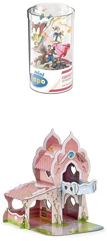 Papo – Sammelfiguren – Set mit 12 Minifiguren Sagen und Märchen + Mini Prinzessinnenschloss ISIPLAY Gebäude– Die Bezaubernde Welt – Für Kinder – Geeignet für Mädchen und Jungen – ab 3 Jahren