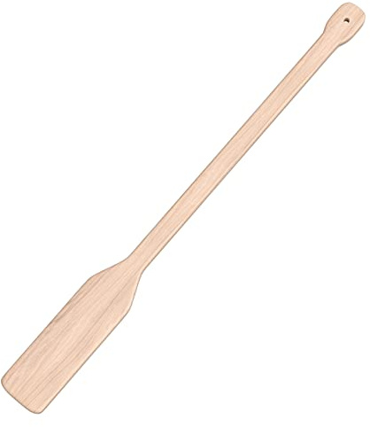 Paleta de mezcla de madera grande de 36 pulgadas, cuchara de puré de madera para cocinar en ollas grandes y ollas