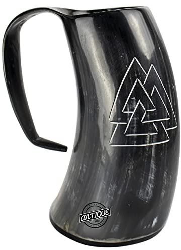Antique Vibes Horn Mug Games Thrones - THORs - Inspired Beer Wine ALE Drinking Tankard Natural Ox Horn's Cup