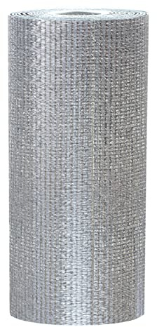 EconoHome Rouleau d'isolation réfléchissant la chaleur – Noyau d'isolation en mousse de 3 mm – Feuille de bouclier thermique en aluminium double face – Matériau d'isolation thermique réfléchissant