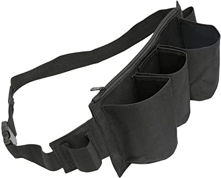 perfk Waist Tools Bag Belt Garden Belt Storage Multipurpose Construction Tool Belt Tool Belt Carrying Case for Women and Man Maintenance Tool, Black