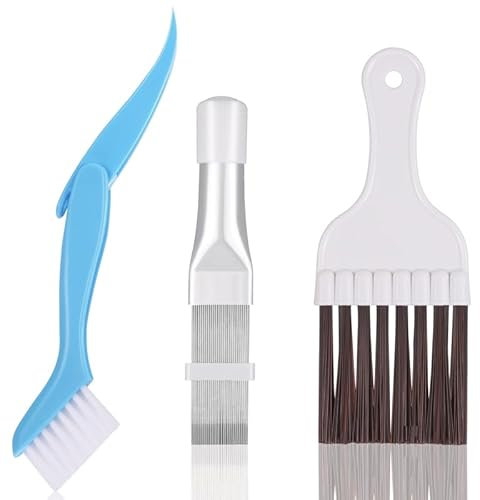 Opopark Pack of 3 Air Conditioning Condenser Fin Comb, Condenser Cleaning Comb, Air Conditioning Slats Comb, Air Conditioning Comb for Cleaning Air Conditioners, Refrigerators, Evaporators