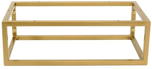 Ferro Wandkonsole Golden für Waschtischplatte 60 x 35 x 19 cm | Vielseitig einsetzbar als Waschtisch Halterung, Waschbecken Halterung oder Konsolenträger für individuelle Badmöbel