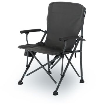 qeedo Johnny XL Campingstuhl faltbar (bis 150 kg), Klappstuhl mit einem Mesh-Getränkehalter