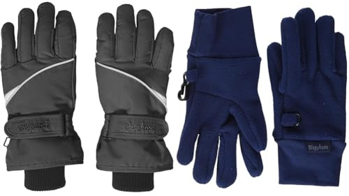 Playshoes Finger-Handschuh Schwarz 3 Finger-Handschuh Fleece Marine 3