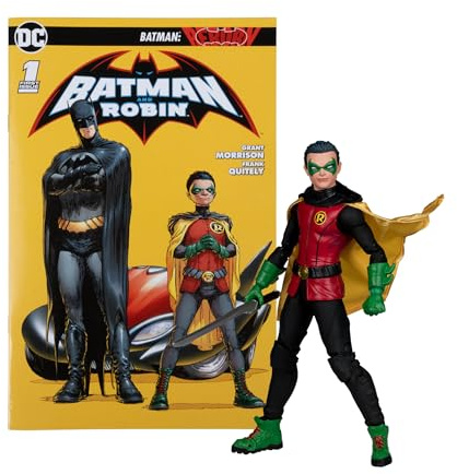McFarlane Toys DC Direct Page Punchers Robin (Batman: Reborn) 17,8 cm Figur mit Comic | DC Direct Comic 17.8 cm Actionfigur Wave 6 - Robin (Batman: Reborn)