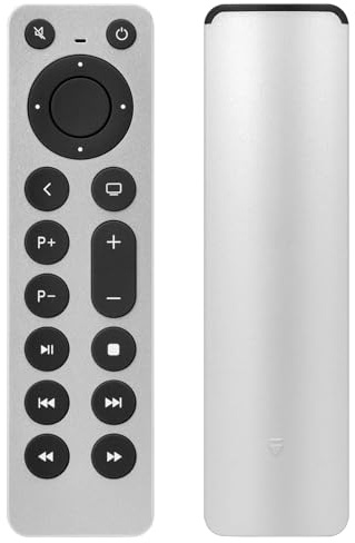 Ersatz-Fernbedienung für Apple TV 4K/HD, 1., 2., 3., 4., 5., A1294/A1218/MA711 A1378/MC572 A1427/MD199 A1625/MGY52/MLNC2 A1842/MQD22/MP7P2, für Apple TV Box, für Mac Dock-Musiksystem