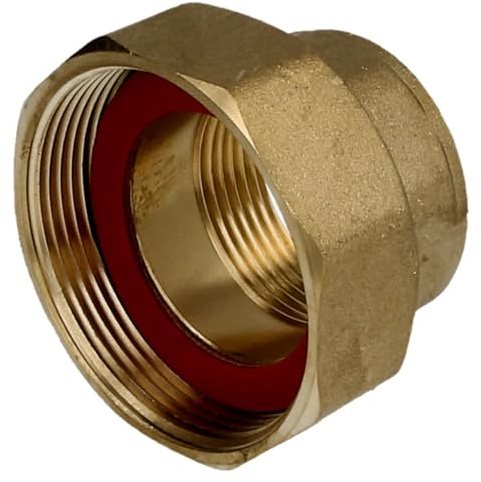 Pumpenverschraubung DN32 1 1/4 IG x 2 IG Überwurfmutter Messing