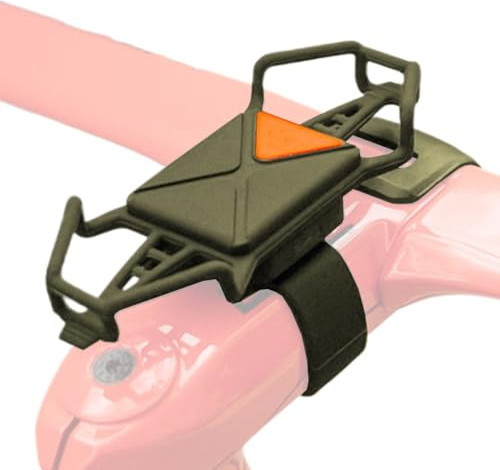 Generico Smartphone-cykelhållare - telefonhållare för cykel, halkfri elastisk justerbar snabbkopplingsfäste 360° rotation silikonband