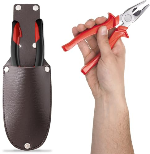 DIFLAX Étui pour Couteau, Housse pour Couteau, Gaine de Couteau Étui, Etui Couteau Cuir Pochette, Robuste Et Durable, Sac à Couteau pour Couteaux Pliants, Couteaux de Poche,pour Camping Chasse