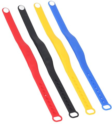 Cryfokt Bracciale in Silicone NFC Colorato Resistente All'acqua per Hotel con Piscina, Braccialetto di Controllo Accessi Riscrivibile per Tutte le Condizioni Atmosferiche 4 Pezzi
