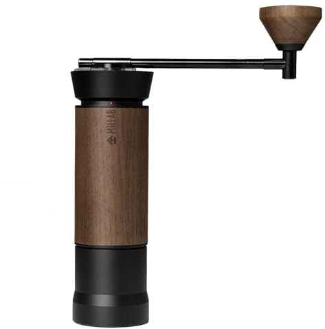 TIMEMORE X Millab M01 Manuell kaffekvarn med extern justering och ananaskvarn i rostfritt stål, högpresterande handkaffekvarn för mångsidig användning, svart