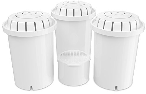 Invigorated Water PH001 3-Pack Alkaline Water Filter – Plus PH002 UF Membrane Filter - Value Bundle - Compatible with pH Recharge pH Restore and pH Refresh - Water Filter Jug - Water Purifier
