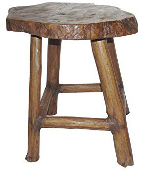 SAWA Hocker Teak Blumenpodest Blumentisch Beistelltisch