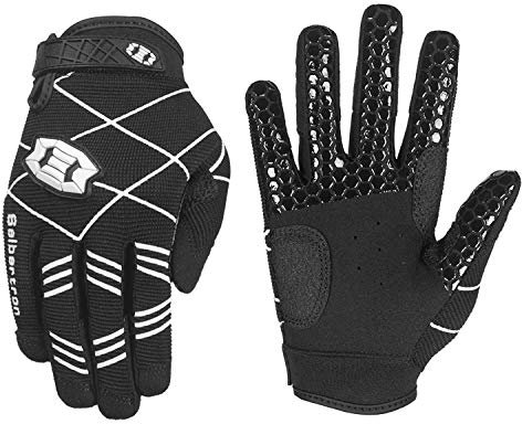 Seibertron B-A-R PRO 2.0 Signature Baseball/Softball Schlagmann Batting Handschuhe Gloves Super Grip Finger Fit for Jugend/Kinder Black M
