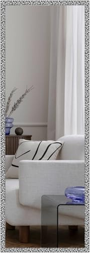 nielsen HOME Wandspiegel, 50 x 150 cm, Kunststoff, Silber Glanz, Ganzkörperspiegel für alle Wohnbereiche, Hoch- & Querformat, anpassbare Aufhänger, Florentina