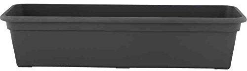 Siena Garden Jardinera para balcón, Antracita, 80 cm