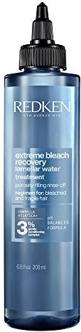 Redken | Behandling för blekt hår, reparerar skador som kan uppstå vid färgning, Extreme Bleach Recovery Lamellar Treatment, 200 ml