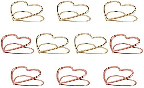 Numero Portacarte da Tavolo Portamemo Foto Nome Segnaposto Mollette Scintillante per i regali della decorazione del ristorante dell'ufficio della festa nuziale, l'uso della clip dell'ufficio 10 pezzi