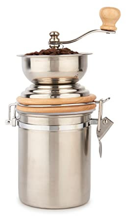La Cafetière Stainless Steel Traditional Coffee Grinder, Silver