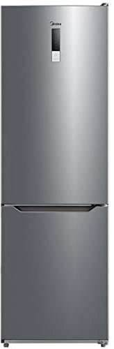 Midea MDRB424FGD02 frigorifero con congelatori, 310 L, 188 KWH/annum, Luce LED, Nofrost, Controllo digitale, 38 dB, Inox, Compressore Inverter