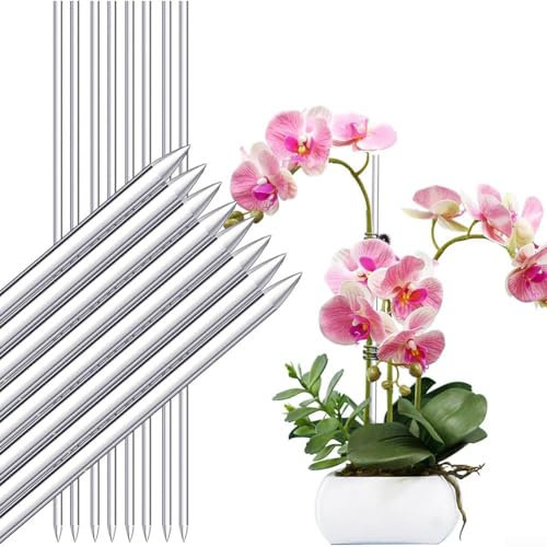 16/30Pcs Plant Support Stakes, Plant Indoor Outdoor Plants Transparent Plant Stands (30pcs)