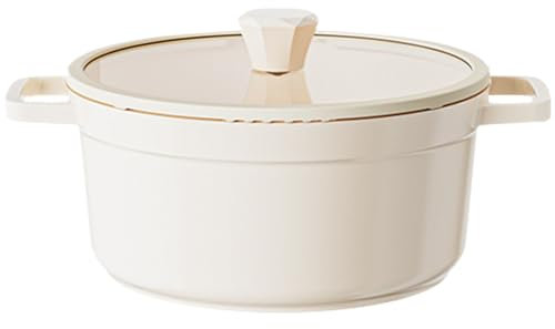 Olla Para Horno Holandés Con Tapa Ollas Antiadherentes Horno Holandés De 5 Cuartos Pan Antiadherente Olla Para Horno Holandés Con Tapa Autocirculante Asas Dobles Ollas De Cocina Esmaltadas De Porcel