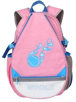 LOVIVER Tennistasche, Sportrucksack, tragbare Aufbewahrungstasche, Badminton-Rucksack, Tennisrucksack für Männer, Frauen, Badminton-Damen, Reisen, ROSA