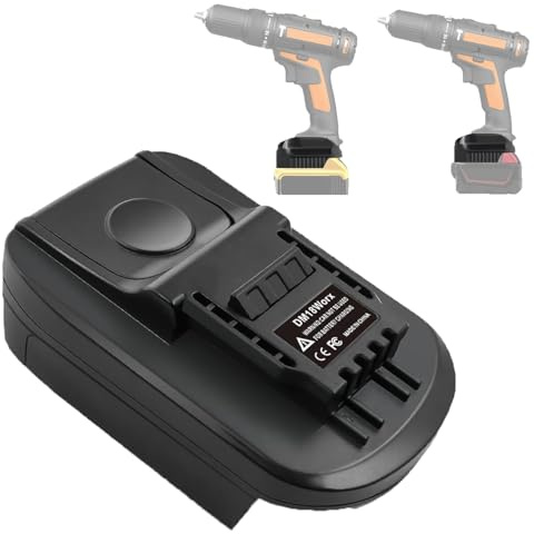 TEPULAS Akku Adapter für Worx 20V 4pin Power Tool, Adapter Konverter für Dewalt 20V & für Milwaukee M18 18V Akku auf für Worx 20V Power Share Akku