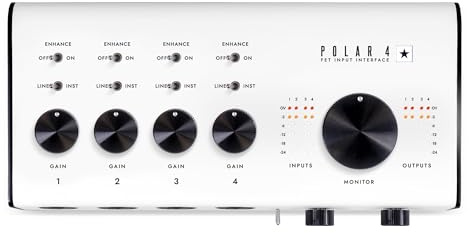 Blackstar Polar 4 Audio Interface Designed for Guitarist 4 in 4 out Inc: Free St James Software Suite & Albeton Live Lite & More