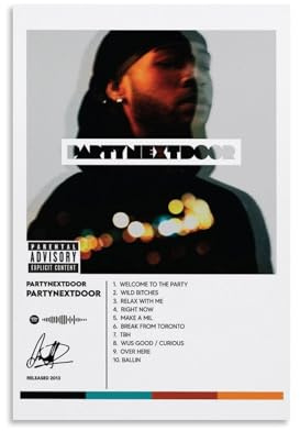 PARTYNEXTDOOR Album Art Canvas Wall Poster - 12x18inch (30x45cm) - Modern Family Bedroom Decor