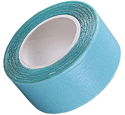 Cinta adhesiva de doble cara para extensiones de cabello, 2 cm de ancho, color azul, 3 m