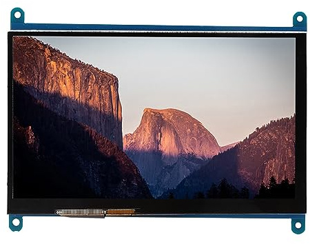 ZenithAur Monitor touchscreen 7 pollici, compatibile, display portatile HDMI Ultra HD 1024x600, supporto Raspbian Ubuntu Kodi Win10 IOT