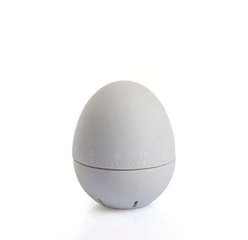 Egg Shaped Kitchen Timer (White)