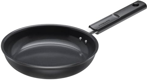 Fiskars Padella, Hard Face, Diametro 20 cm, Adatta a Tutti i Piani Cottura | Rivestimento Antiaderente, Resistente ai Graffi, Alluminio/Plastica, Nero, 1075457