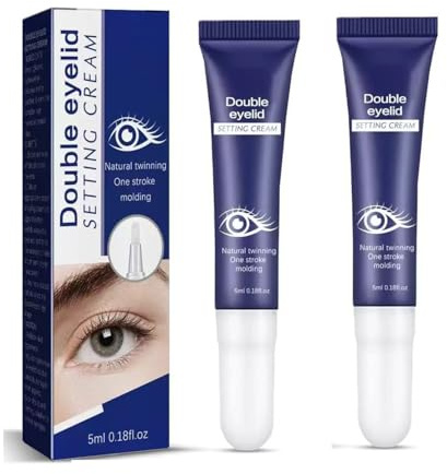 Double Eyelid Styling Cream für Frauen, Lang wirkende unsichtbare Double Eyelid Shaping Cream, Big Eyes Lifting Eyelid Defining (2 stücke)
