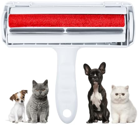 Pet Hair Remover Roller - Reusable Lint Roller - Cat and Dog Hair Remover, for Furniture, Couch, Carpet, Clothing and Bedding - Portable, Multi-Surface Fur Removal Tool