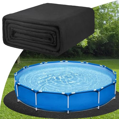 mefocou Thickened Pool Liner Pad For Aboves Ground Pool, Round Pool Ground Mat, Pool Ground Pad Mat Under Pool For Pool Bottom, Prevent Punctures, Extend